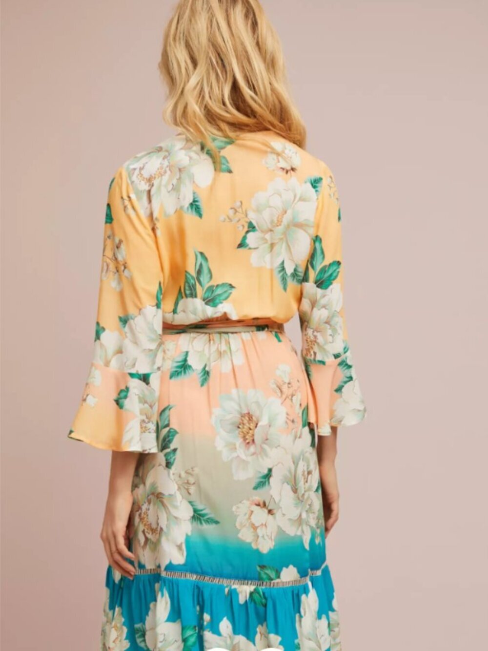 Farm Rio Women's Sunset Wrap Dress Size Medium 36648 - Picture 3 of 9